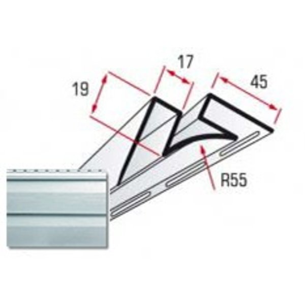 Внутренний угол (светло-серый)3,05м Alta-Siding
