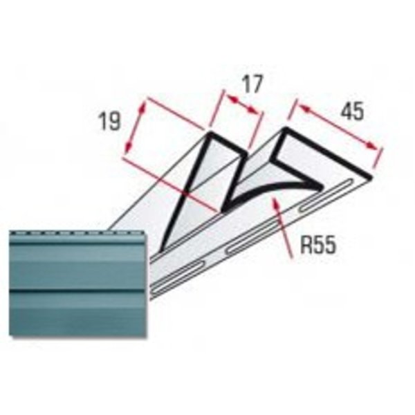 Внутренний угол (серо-голубой)3,05мAltaSiding
