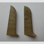 Заглушка левая для Плинтуса IDEAL Дуб мокко