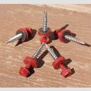 Саморіз покрівельний для дерева SDS 4,8х35 мм RAL3011 коричнево-червоний