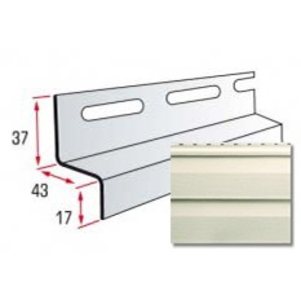 Навесная планка  (бежевая) 3,66м.TMAlta-Siding