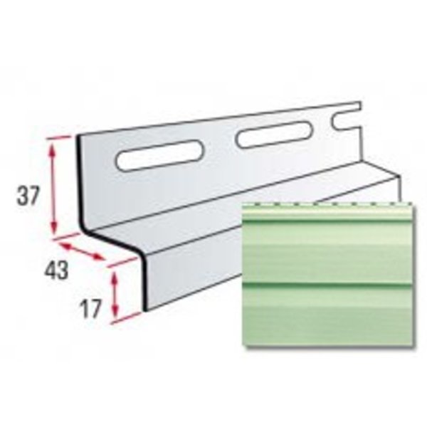 Навесная планка  (салатовая) 3,66м.TMAlta-Siding