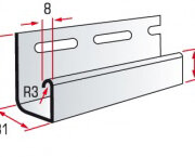 Планка J-trim 3.66 м ТМ Аlta-Siding дуб светлый