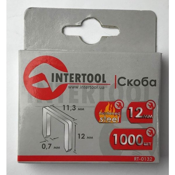 Скоба INTERTOOL 1000 шт/уп (11.3х0.7х14)