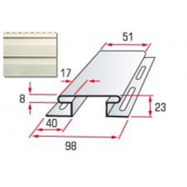 Соединитель   (бежевая)3,05м TMAltaSiding