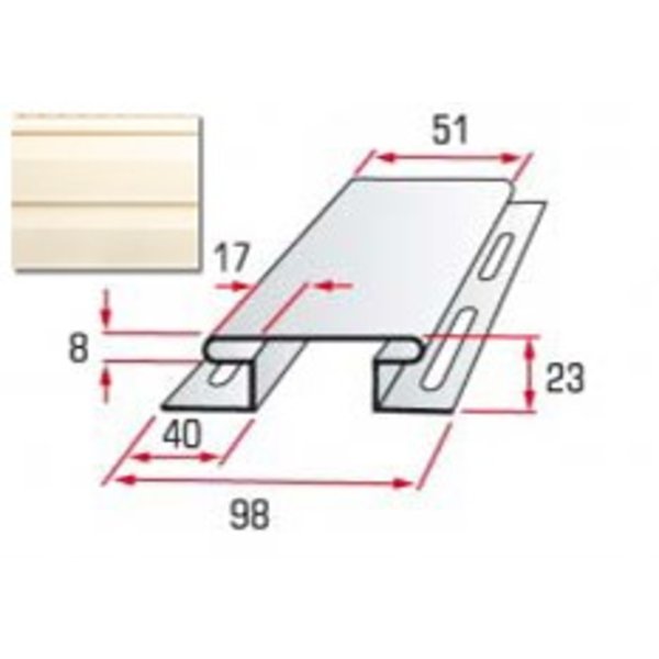 Соединитель   (кремовая)3.05мTMAltaSiding