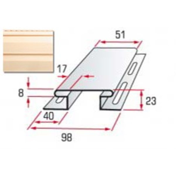 Соединитель   (песочная)3,05 мTMAltaSiding