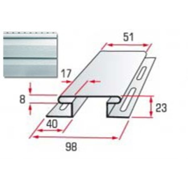 Соединитель   (светло-сер)3,05 мTMAltaSiding