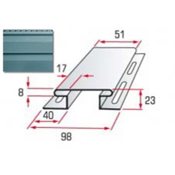 Соединитель   (серо-голубая)3,05мAltaSiding