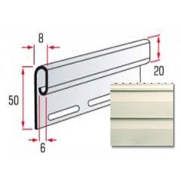 Финишная планка  (бежевая)TM Alta-Siding 3,66м.