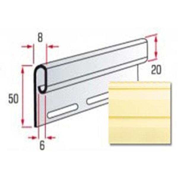 Финишная планка  (лимонная)TM Alta-Siding 3,66м.
