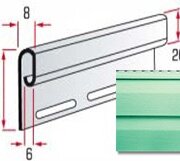 Финишная планка  (оливковая)TM Alta-Siding3,66м.