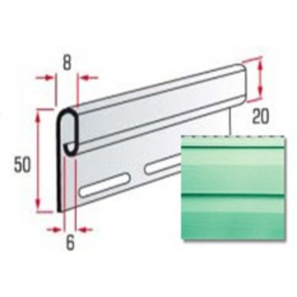 Финишная планка  (оливковая)TM Alta-Siding3,66м.