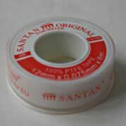Фум лента 12х0,075 мм 8 м белая SANTAN