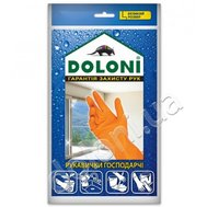Перчатки TM DOLONI хозяйственные резиновые, размер L