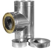 d200*260*0.5 ревизия с теплоизоляцией с нержавеющей стали в оцинкованом кожухе