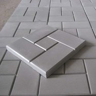 Плитка тротуарная Калифорния серая 300х300x30 мм (11 шт/м2)