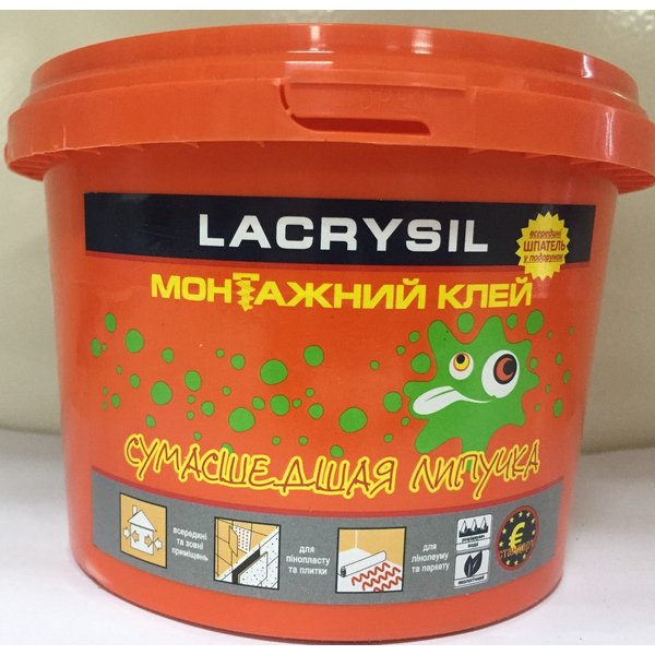 Клей универсальный Сумасшедшая липучка Lacrysil 6 кг