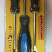 Набор отверток 3шт (PH1*100, 2*100,SL5*100) MASTER TOOL