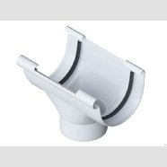 Воронка 82 мм ПВХ Белый