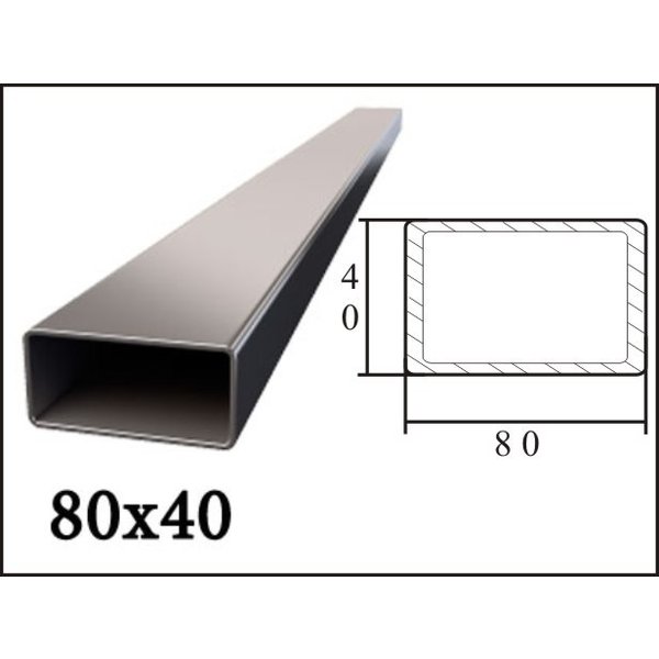 Труба профильная 80х40 3 мм пог.м.