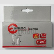 Скоба каленая для степлера  INTERTOOL 1000 шт/уп (11.3х1.2х8)