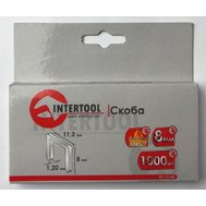 Скоба каленая для степлера 8 мм INTERTOOL 1000 шт/уп