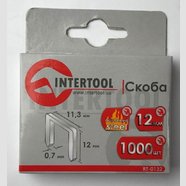 Скоба INTERTOOL 1000 шт 11,3х0,7х10мм