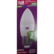 Светодиодная лампа ELM Led Свечка 5W PA10L E27 4000