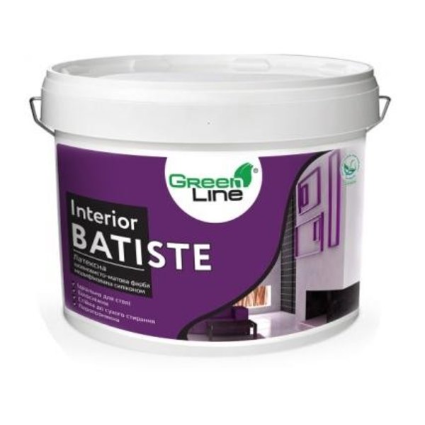 Краска интерьерная Полипласт Interior Batiste 1л латексная, модифицированная силиконом