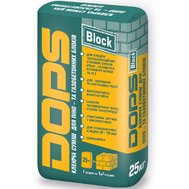 Клей для пено- и газобетона Dops Block ЗИМА (-5С) 25 кг