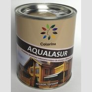 Лазурь акриловая AQVALASUR 0,75л белый, TM Colorina