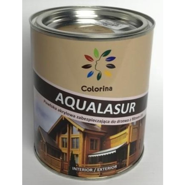 Лазурь акриловая AQVALASUR 0,75л белый, TM Colorina