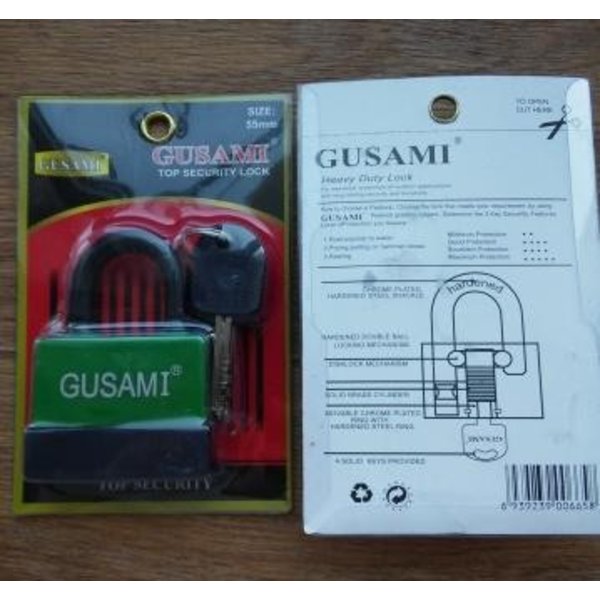 Замок навесной Gusami 55 mm