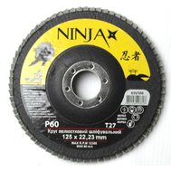 Круг шлифовальный лепестковый  NINJA 125 22,2 Р60