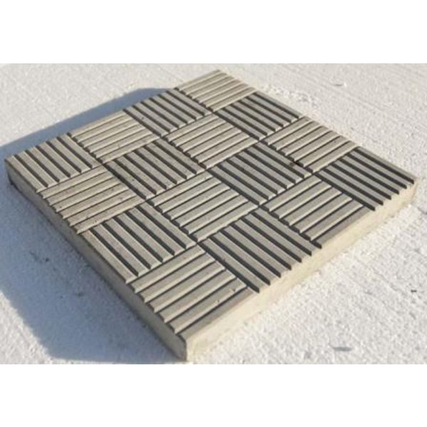 Плитка тротуарна Печенька, сіра 300х300x30 мм (11 шт/м2)