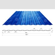 Профнастил С-8 0,45*1205*1150 РЕ  двух сторонний (Словакия)