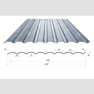 Профнастил С-20 0,45*1155*1100 Алюмоцинк (Турция)