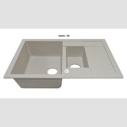 Мойка для кухни ANILA PLUS 780х500х200 мм гранит (с отверстием для смесителя и переливом)