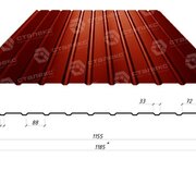 Профнастил С-12 0,50*1185*1155 РЕ (Польша)