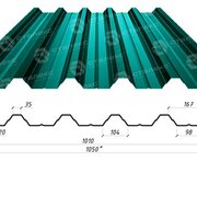 Профнастил Н-44 0,65*1050*1010 РЕ (Италия)