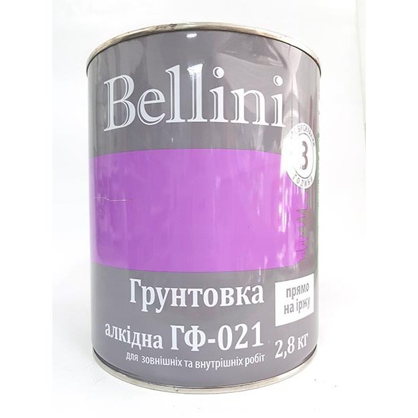 Грунтовка ГФ-021 2,8 кг белая, TM Bellini