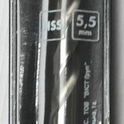 Сверло по металлу 5,5 мм, белое HSS, Hauer