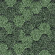 Битумная черепица Акваизол Мозаика Зеленый ЭКО(3м.кв уп)