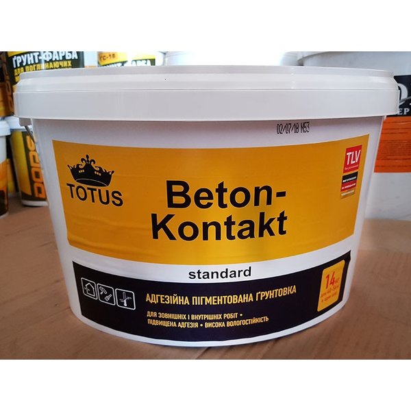 Грунт акриловий Beton-Kontak standart 14 кг, TOTUS