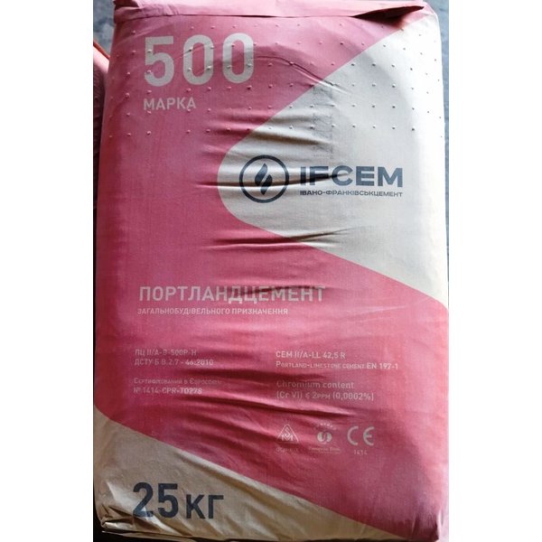 Цемент ПЦ-500 25 кг IFCEM, Івано-Франкiвськ