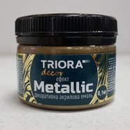 Декоративная акриловая эмаль античная бронза 0,1кг ТМ TRIORA