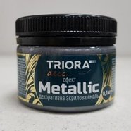 Декоративная акриловая эмаль графит 0,1кг ТМ TRIORA