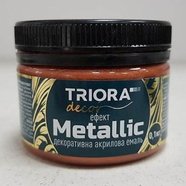 Декоративная акриловая эмаль медь 0,1кг ТМ TRIORA