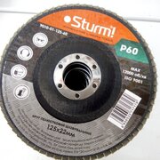 Круг зачистной лепестковый Sturm, 125x22, Р60